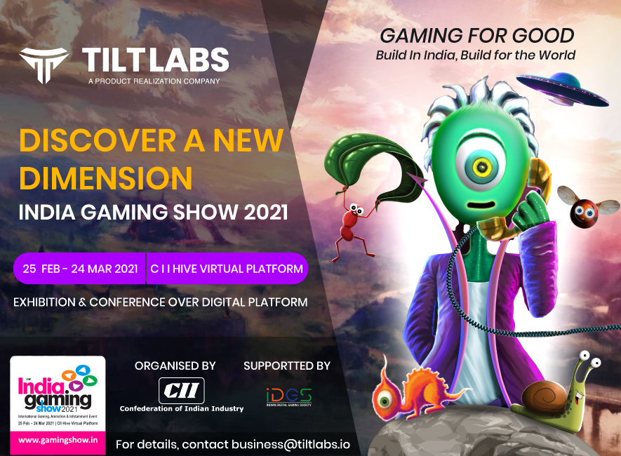 Tiltlabs Participates in India Gaming Show 2021
