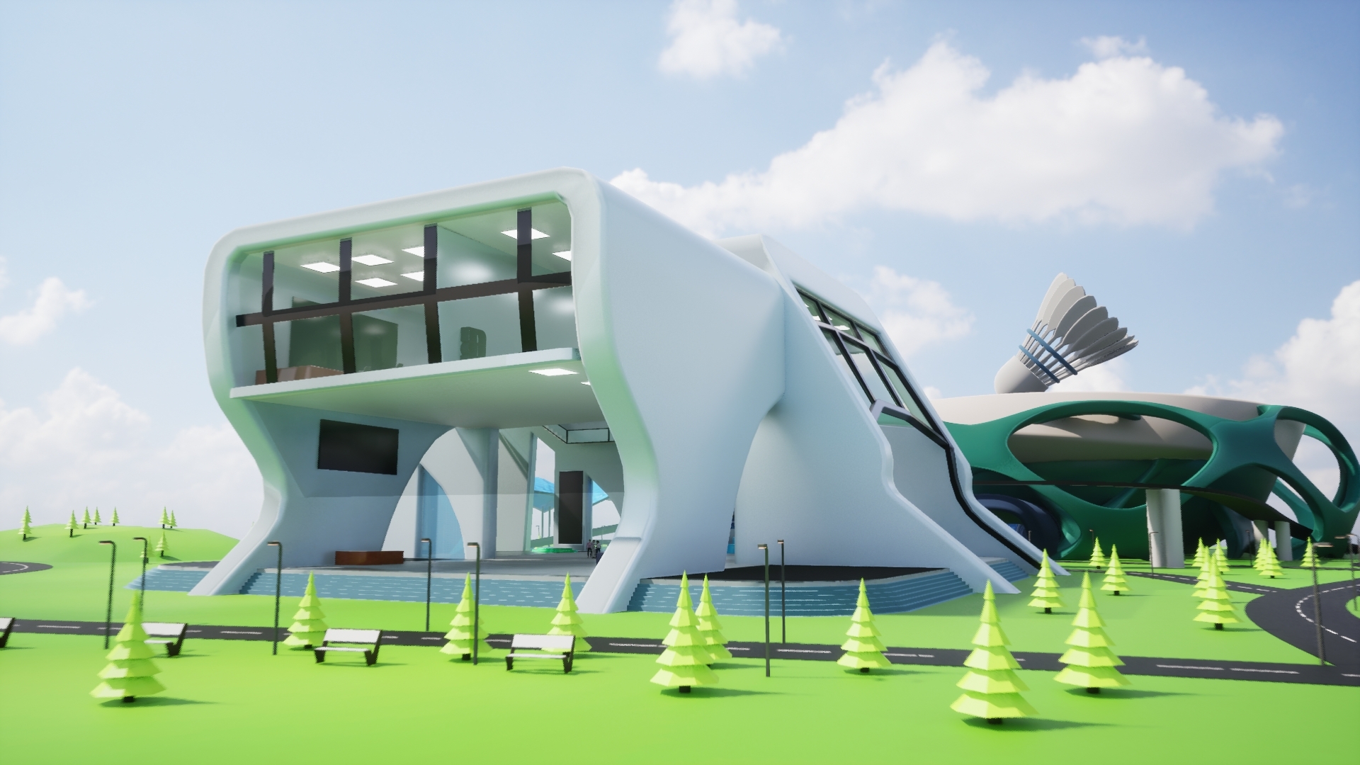3D Visualization - Club House